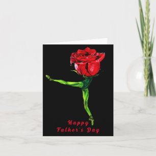 Ballerina Ro Ballet Dancer Fars dag Card Kort
