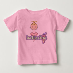 Ballerina - Rosa baby tutu kroppsoverall Tröja