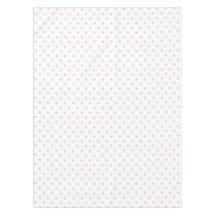 Ballerina rosa blommigt, vit polka dots bordduk