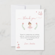Ballerina Rosa Pastel Cute Birthday
