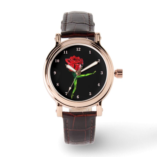 Ballerina Rosa Urklocka Armbandsur (Framsida)