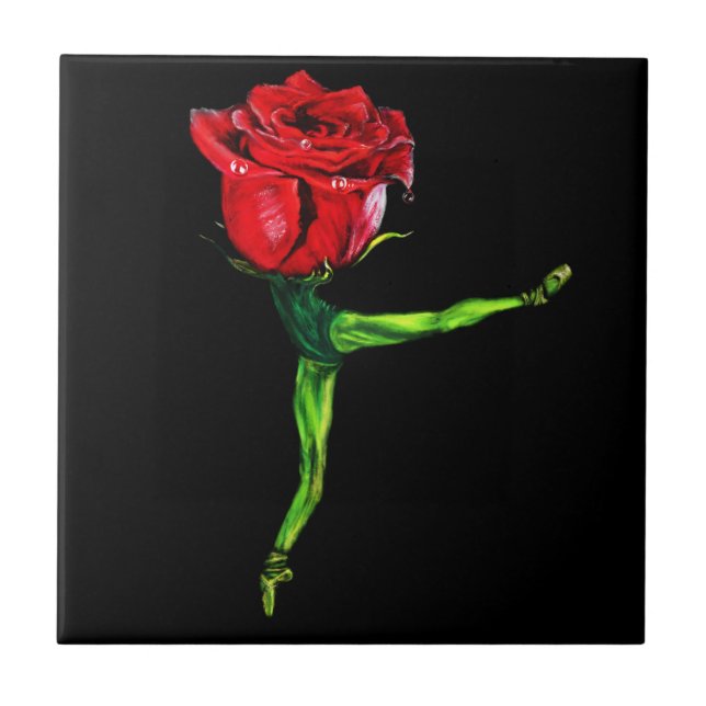 Ballerina Rose Keramisk Kakel (Framsidan)