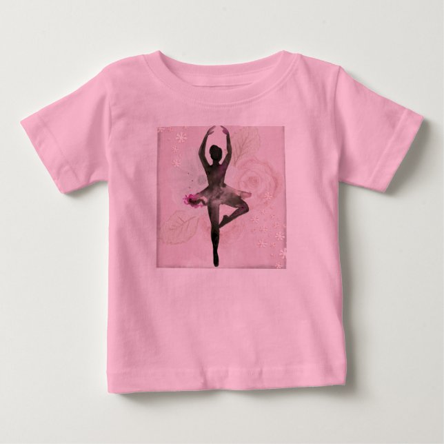 Ballerina ruffles skjorta t-shirt (Framsida)