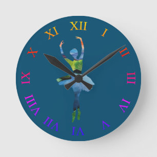 Ballerina Rund Klocka