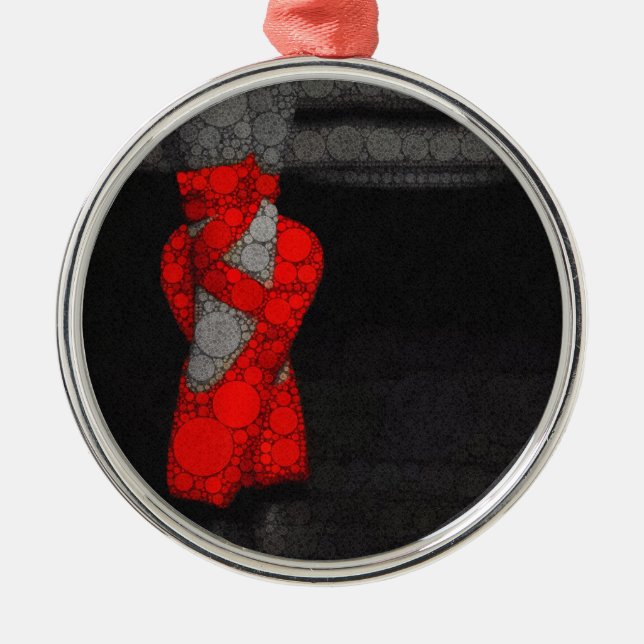 Ballerina Shoes Cute Ballet Julgransprydnad Metall (Framsidan)