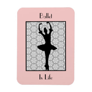 Ballerina Silhouette Ballet är Life Magnet