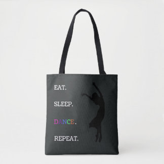 Ballerina Silhouette Dance Quote Black Tygkasse