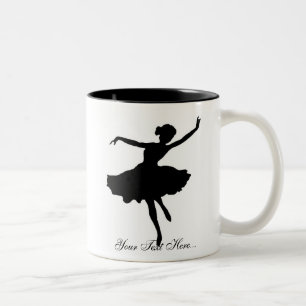 "Ballerina Silhouette" Mugg