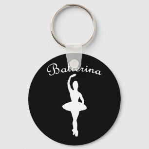 Ballerina Silhouette Nyckelring