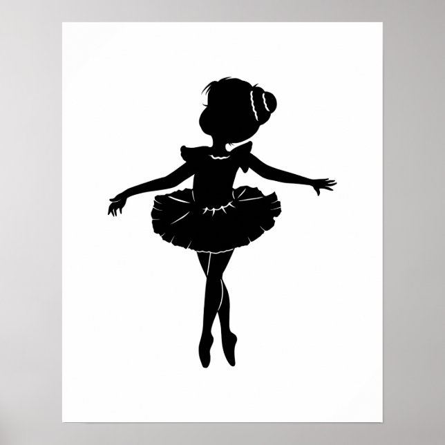 Ballerina Silhouette Poster (Framsidan)