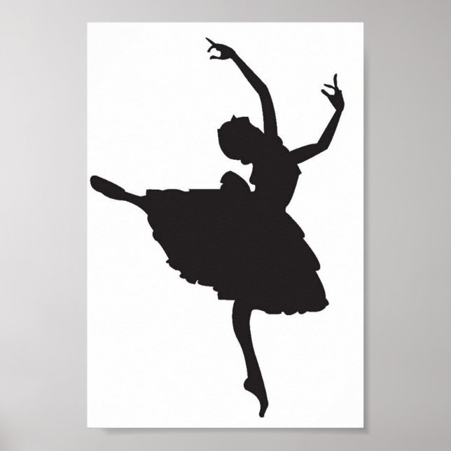 Ballerina Silhouette Poster (Framsidan)
