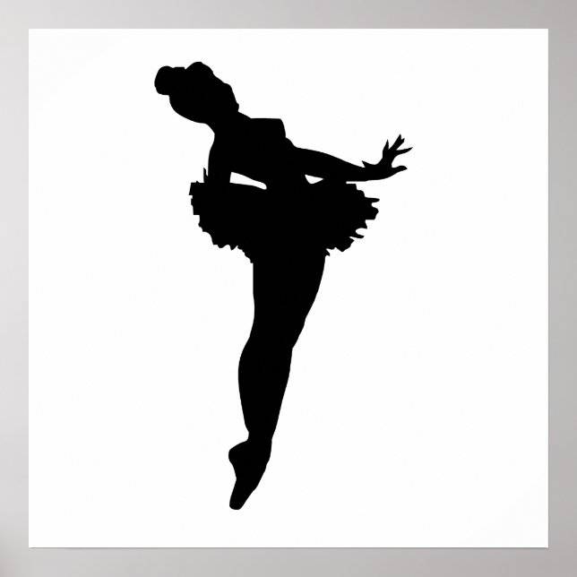 Ballerina Silhouette Poster (Framsidan)