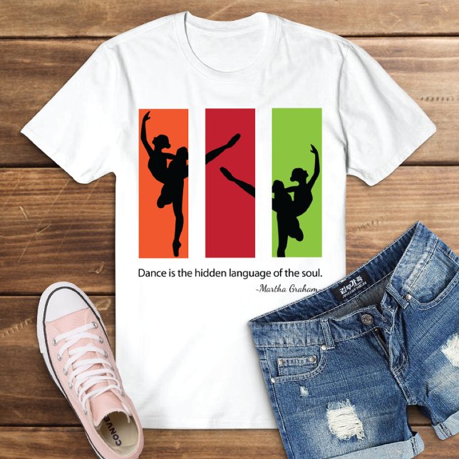 Ballerina Silhouettes Dancing T-shirt I Triblend-tyg (Skapare uppladdad)