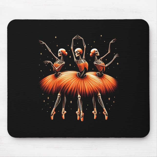 Ballerina Skeleton Dance Funny Halloween Ballet 1 Musmatta (Framsidan)
