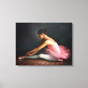 Ballerina slågen in kanfas canvastryck