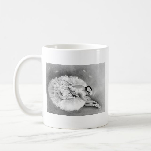 Ballerina som dör svanmuggen kaffemugg (Vänster)