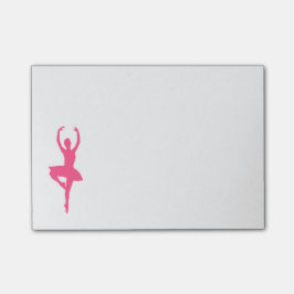 Ballerina som Posta-det noterar Post-it Block