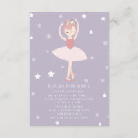 Ballerina Stars Lila Baby Bok begäran