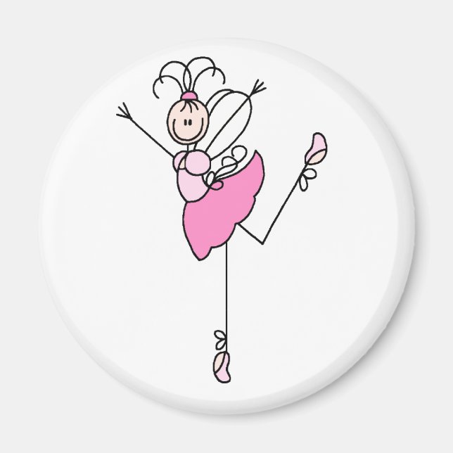 Ballerina Stick figur Three Magnet (Framsidan)