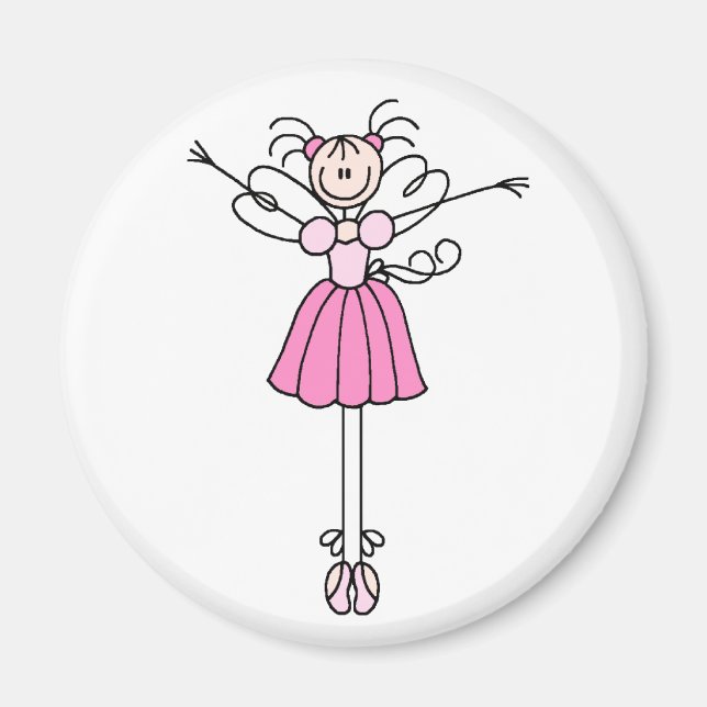 Ballerina Stick figur Two Magnet (Framsidan)