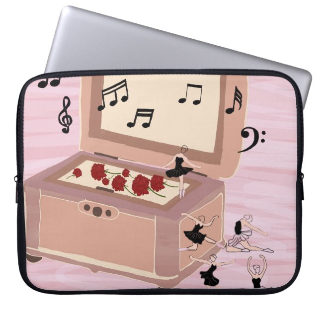 Ballerina Symphony in a Box - Ballerina Art Laptop Fodral (Framsidan)