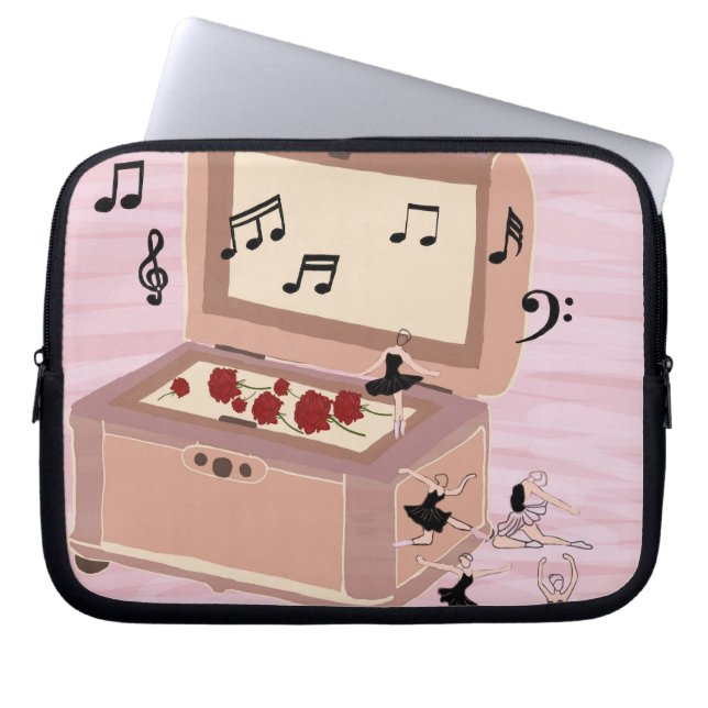 Ballerina Symphony in a Box - Ballerina Art Laptop Fodral (Framsidan)