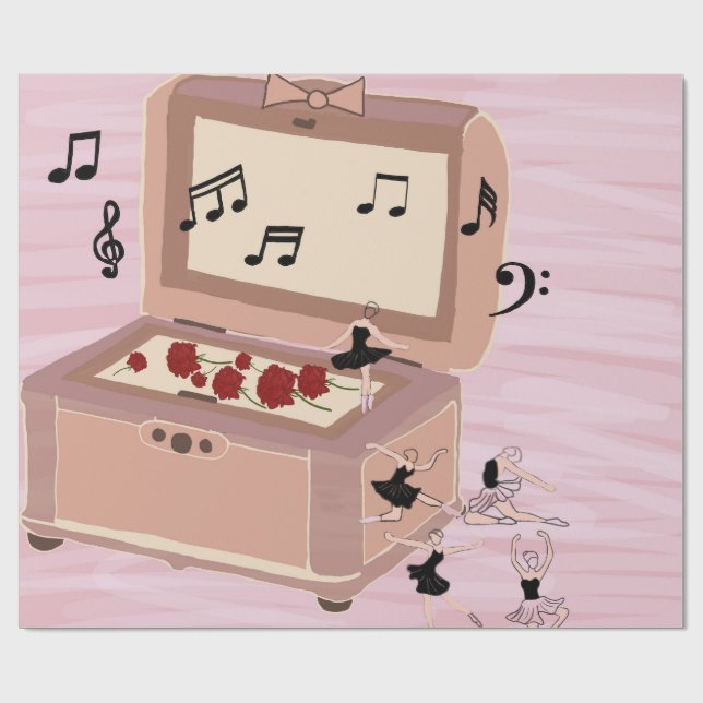Ballerina Symphony in a Box - Ballerina Art Presentpapper (Platt)
