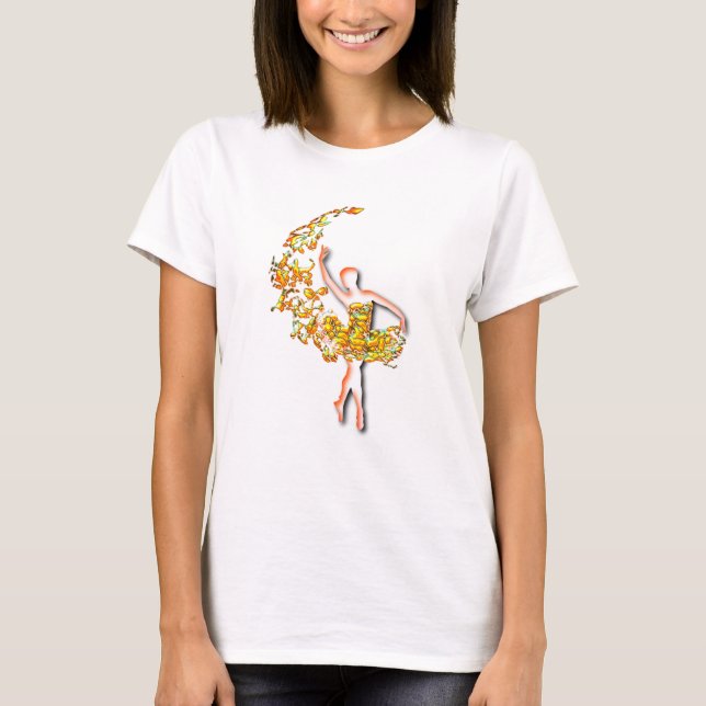Ballerina T-Shirt Ballet Dancer Woman (Framsida)