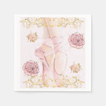 Ballerina-tema servetter – graciös balettfest