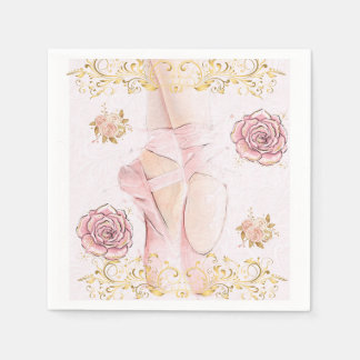 Ballerina-tema servetter – graciös balettfest