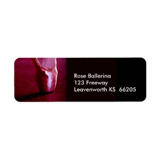 Ballerina Toe Shoe designer-etikett Returadress Etikett