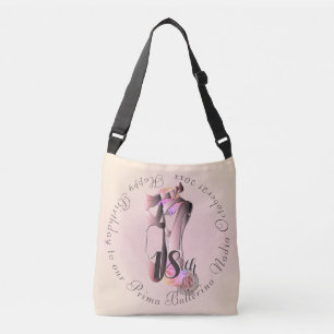 Ballerina Toe Shoes Medallion Anpassningsbar Hände Axelväska