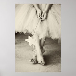 Ballerina Toes (svartvitt) Poster