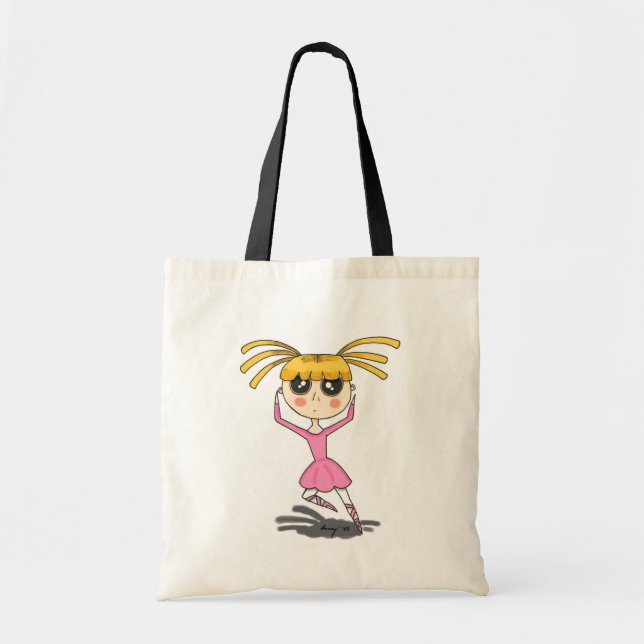 Ballerina Tote Bag Tygkasse (Framsidan)