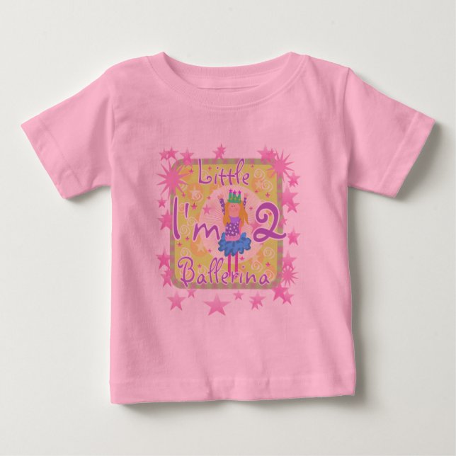 Ballerina Tshirts och gåvor från andra födelsedag (Framsida)