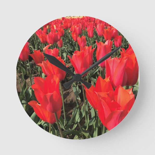 Ballerina Tulips, Oregon Rund Klocka (Framsida)