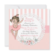 Ballerina Tutu Ballet Rosa White Rand Snöre