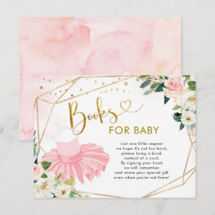Ballerina Tutu Bokar för Baby Baby Shower Inbjudan Vykort