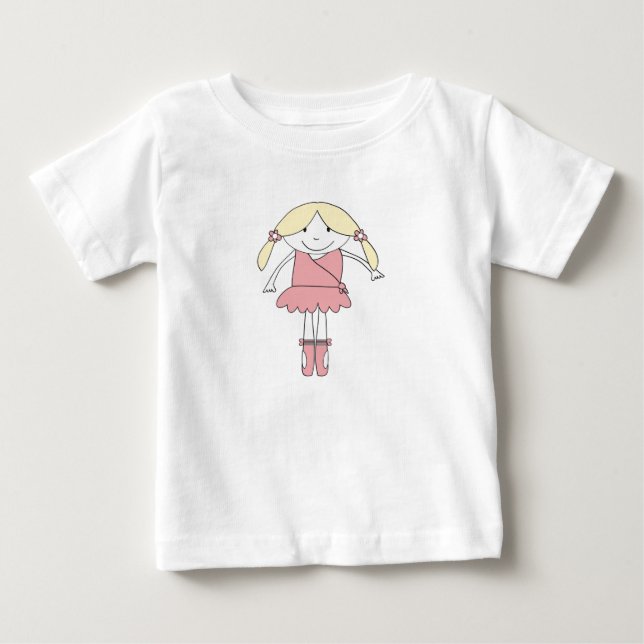 Ballerina Tutu T-Shirt på svenska (Framsida)