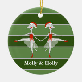 Ballerina Twillingar Jul Speciell Julgransprydnad Keramik
