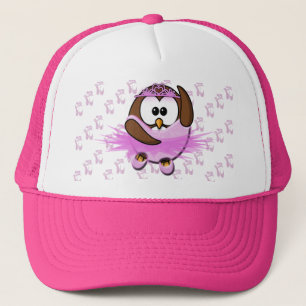 Ballerina uggla - glitter keps