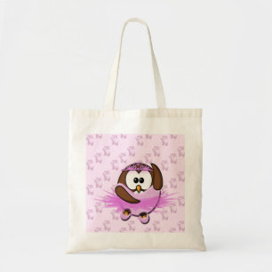 Ballerina uggla - glitter tygkasse