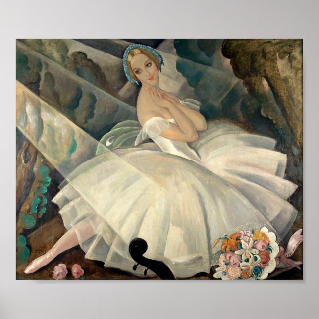 Ballerina Ulla Poulsen - Gerda Wegener Poster (Framsidan)
