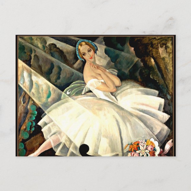 Ballerina Ullal Poulsen in Ballet Chopiniana Vykort (Framsida)