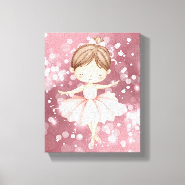 Ballerina Väggkonst Canvastryck (Framsida)