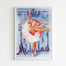 Ballerina Vintage SovjetPoster Poster