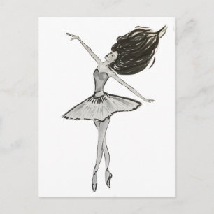 Ballerina Vykort