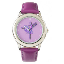 Ballerina Watch Ballet Dancer Woman - Lila Armbandsur