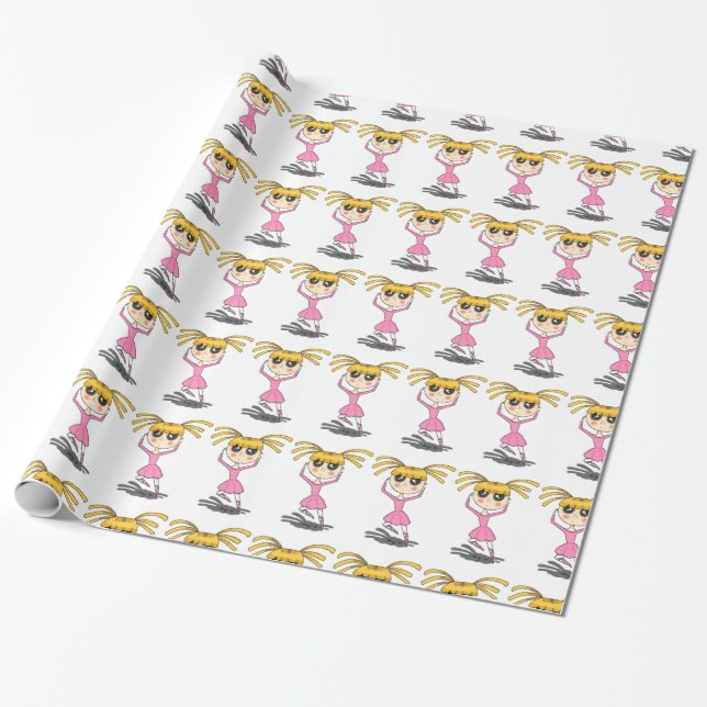 Ballerina Wrapping Papper Presentpapper (Utrullad)