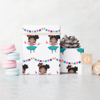 Ballerinadress i färgämnet Birthday Presentpapper